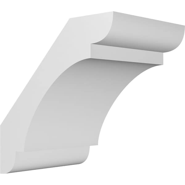 Ekena Millwork 6-in. W x 8-in. D x 8-in. H Olympic Architectural Grade PVC Knee Brace BRCP06X08X08OLY - main
